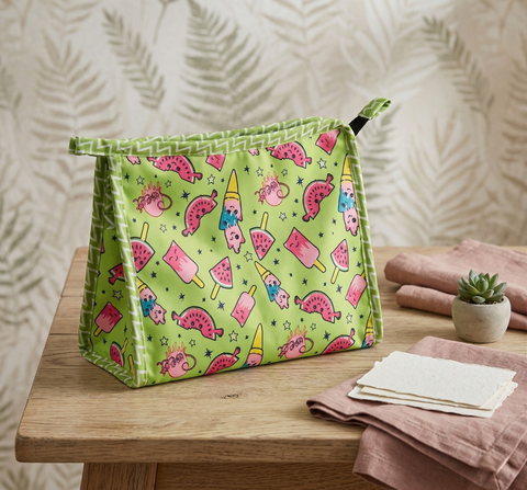 Tropical Bliss Print TrioZip Toiletry Bag