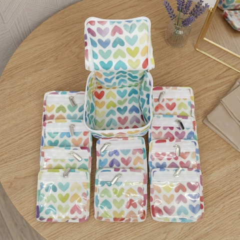 LOVE RAINBOW PRINT EARRING ORGANIZER