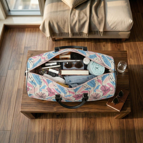 TROPICAL WHISPER PRINT DUFFLE BAG