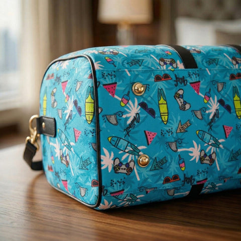RETRO RUSH PRINT DUFFLE BAG