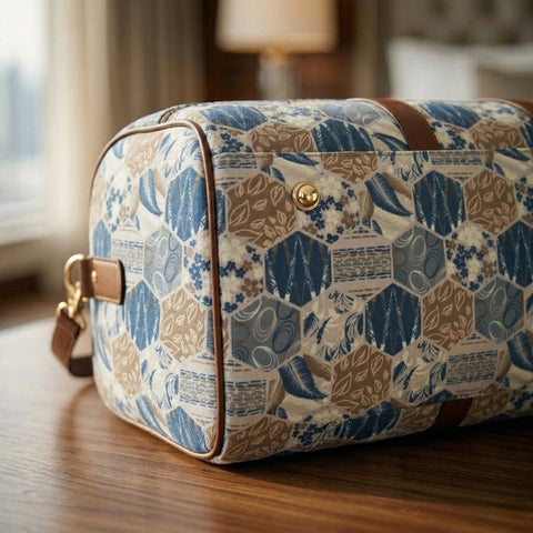 AZURE GROVE PRINT DUFFLE BAG