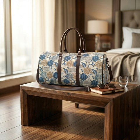 AZURE GROVE PRINT DUFFLE BAG