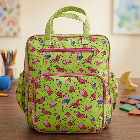 TROPICAL BLISS PRINT JUMBO BACKPACK
