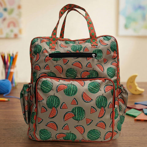 SUMMER MELON PRINT JUMBO BACKPACK