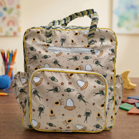 SPACE INVADERS PRINT JUMBO BACKPACK