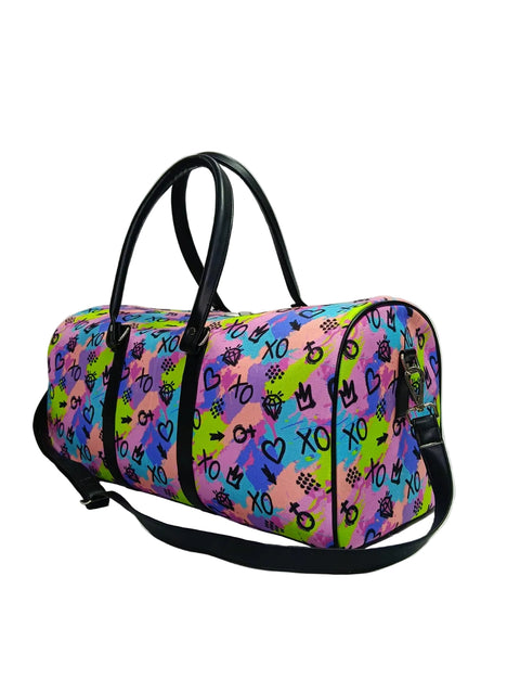 XOXO PRINT DUFFLE BAG