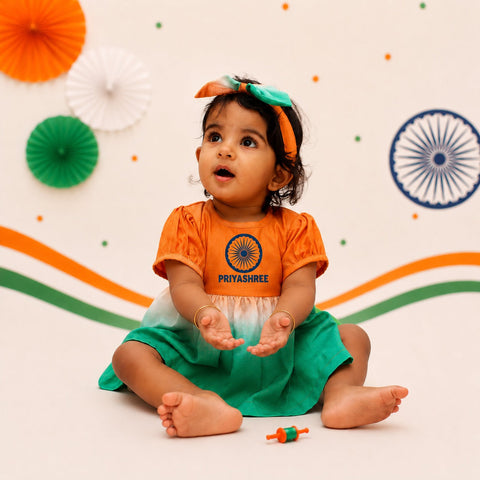 TIRANGA OMBRE FROCK