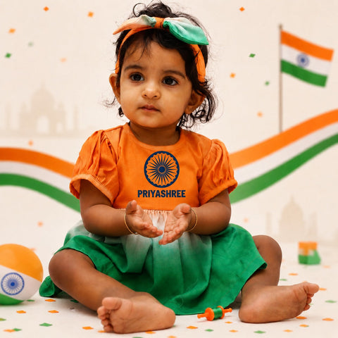 TIRANGA OMBRE FROCK