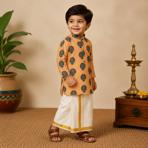 Golden Temple Personalized Kurta for Kids