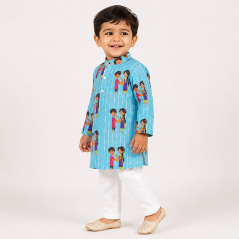Rakhi Bond Customized Kids Kurta