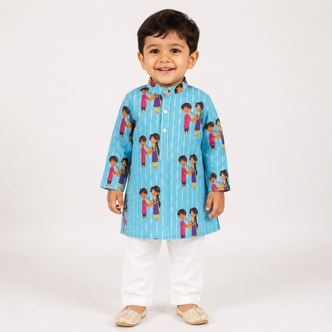 Rakhi Bond Customized Kids Kurta