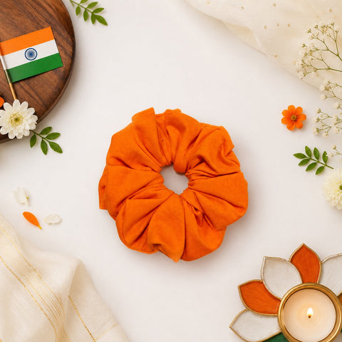 Independence Day Plain colours Cotton Scrunchies