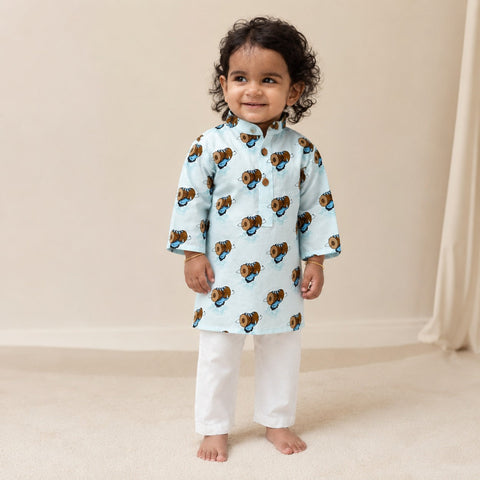 Little Shiva Blessings Kurta Set