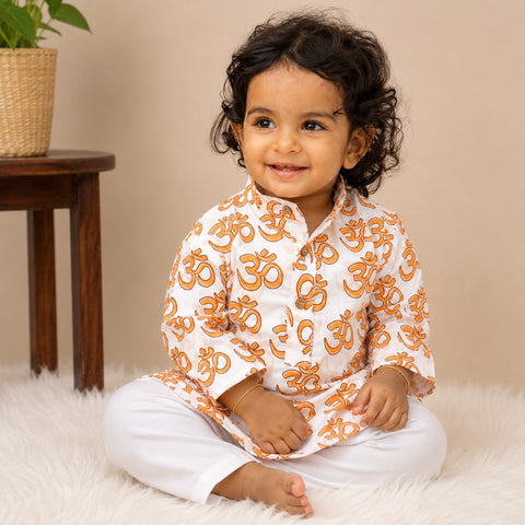 Divine Om Kids Kurta