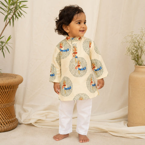 Trishul Charm Cream Kurta