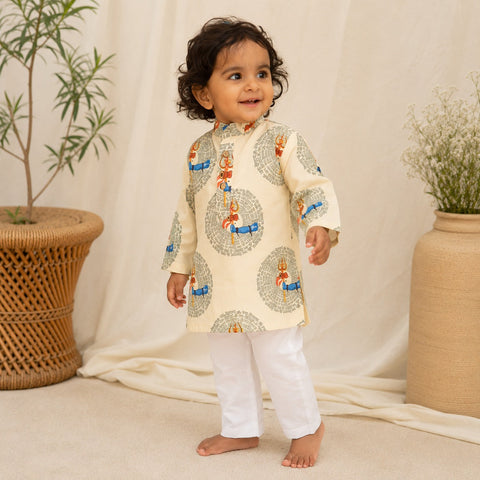 Trishul Charm Cream Kurta
