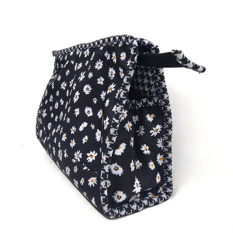 MIDNIGHT DAISY PRINT TrioZip Toiletry Bag