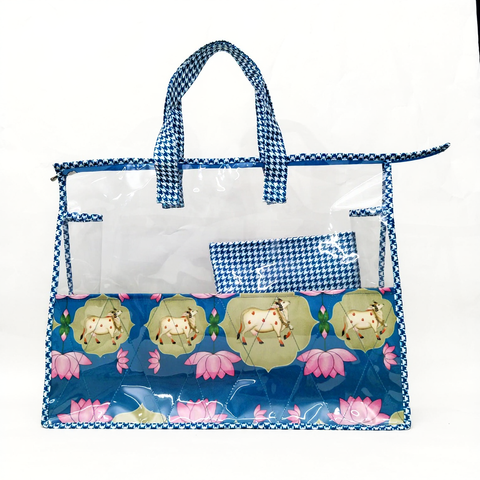 FLORAL COW PRINT SWIMMING BAG