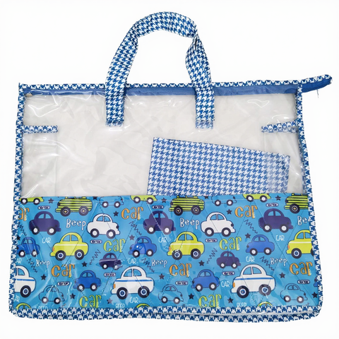 CAR CHAOS PRINT SWIMMING BAG