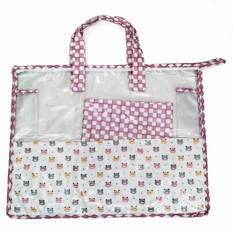 PANDA-PATCH PRINT SWIMMING BAG