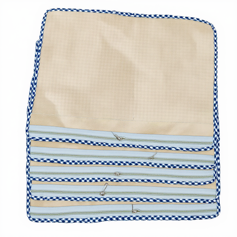 NAVY LEAF DRIFT PRINT GRAND SAREE ORGANIZER