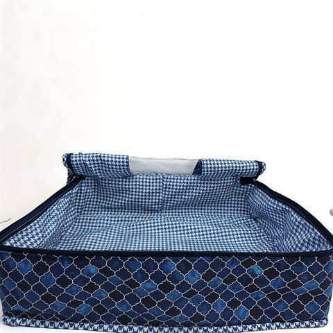 INDIGO MOSAIC Print Grand Saree Organizer