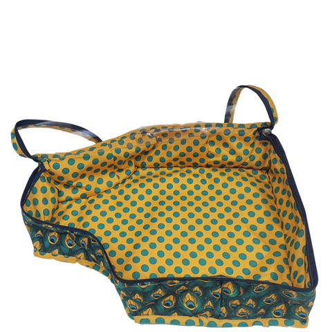 PEACOCK GLORY PRINT BLOUSE COVER