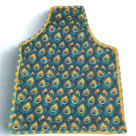 PEACOCK GLORY PRINT BLOUSE COVER