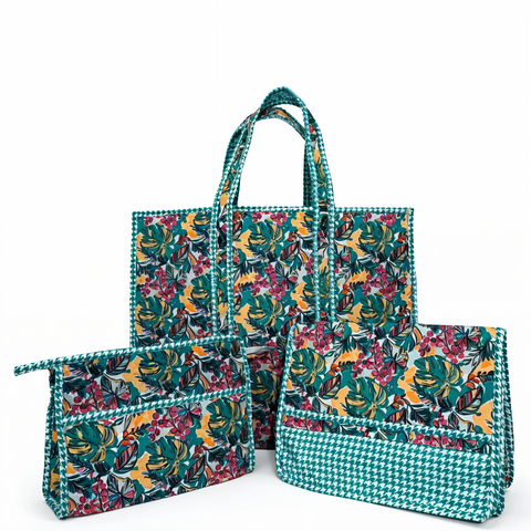 SUNSET JUNGLE PUNCH TOTE BAG SET