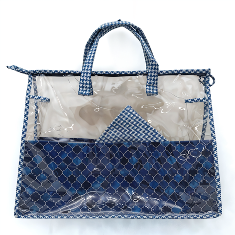 INDIGO MOSAIC PRINT  Swimming Bag