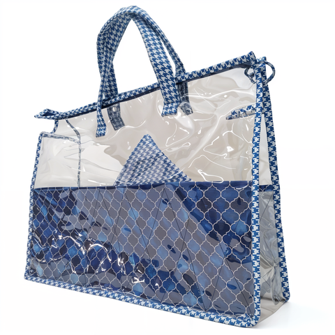 INDIGO MOSAIC PRINT  Swimming Bag
