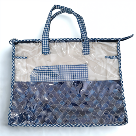 INDIGO MOSAIC PRINT  Swimming Bag