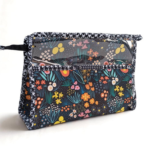 FLORA FIESTA PRINT TrioZip Toiletry Bag