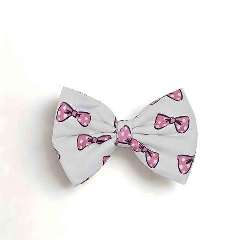 Classy Bow Print Scrunchie & Bow Combo