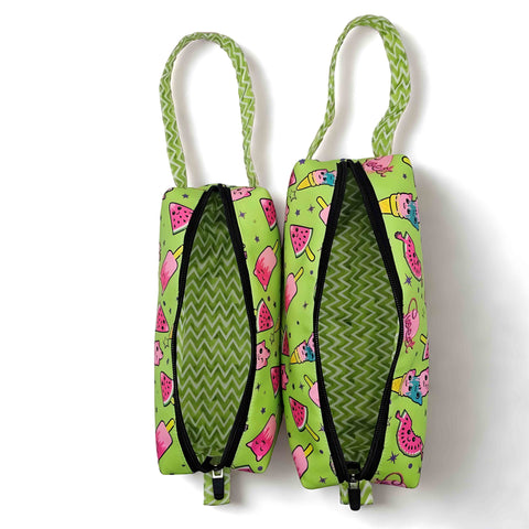 TROPICAL BLISS PRINT SWIMMING BAG COMBO