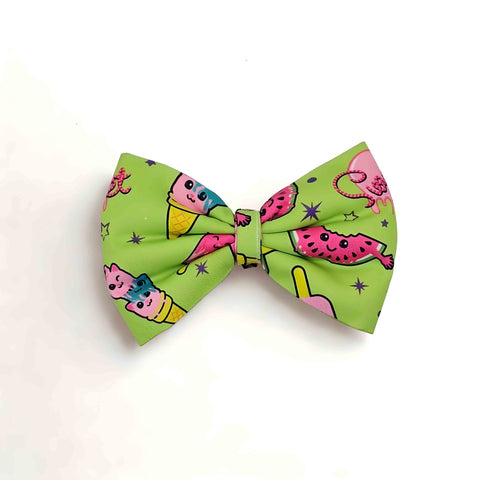 Tropical Bliss Print Scrunchie & Bow Combo