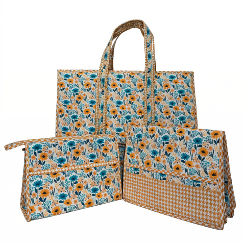 WILDFLOWER SPRITZ TOTE BAG SET