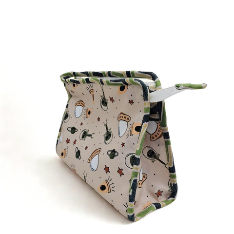 SPACE INVADERS PRINT TrioZip Toiletry Bag