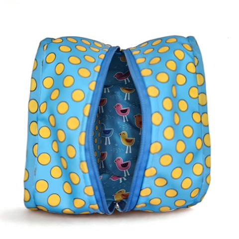 PLAYFUL BIRDS PRINT Grand Shoe Zip Box