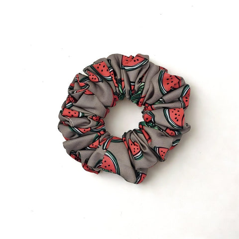SUMMER MELON PRINT Scrunchie & Bow Combo