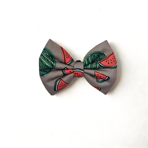 SUMMER MELON PRINT Scrunchie & Bow Combo