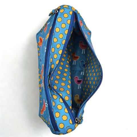 PLAYFUL BIRDS PRINT MaxStor Toiletry Bag