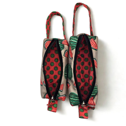 SUMMER MELON PRINT Small Duo Pouch Set