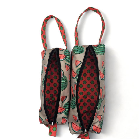 SUMMER MELON PRINT Maxi Pouch Set