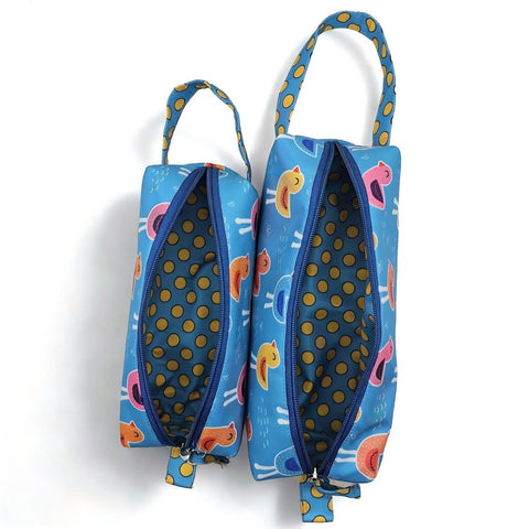 PLAYFUL BIRDS PRINT Swimming Bag Combo