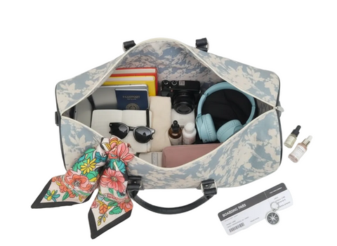 CLOUD BLOOM PRINT DUFFLE BAG