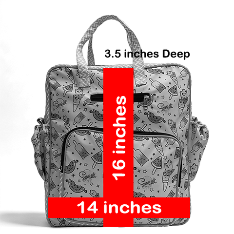 TROPICAL BLISS PRINT JUMBO BACKPACK