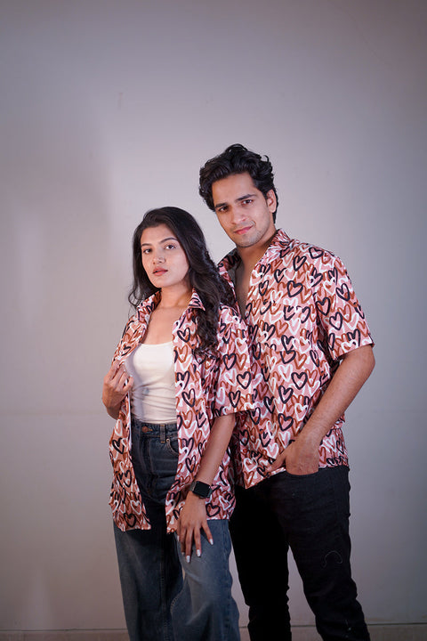 Valentine heart Couple shirt