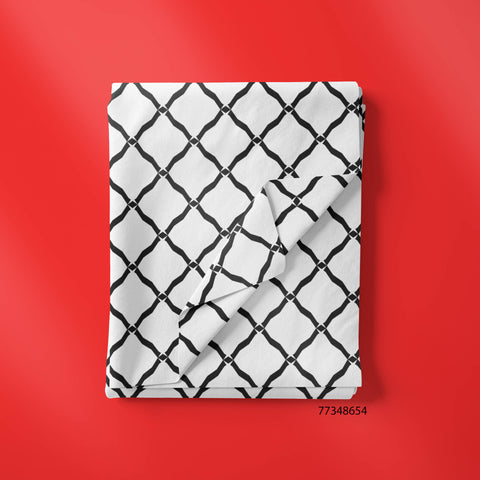 Jagged Diamond In Black & White