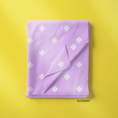 White Daisy Over Lavender Color